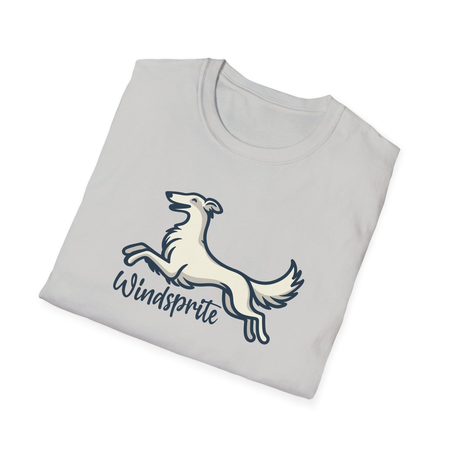 *Joy WINDSPRITE - Silken Windhound Waving Unisex Softstyle T-Shirt