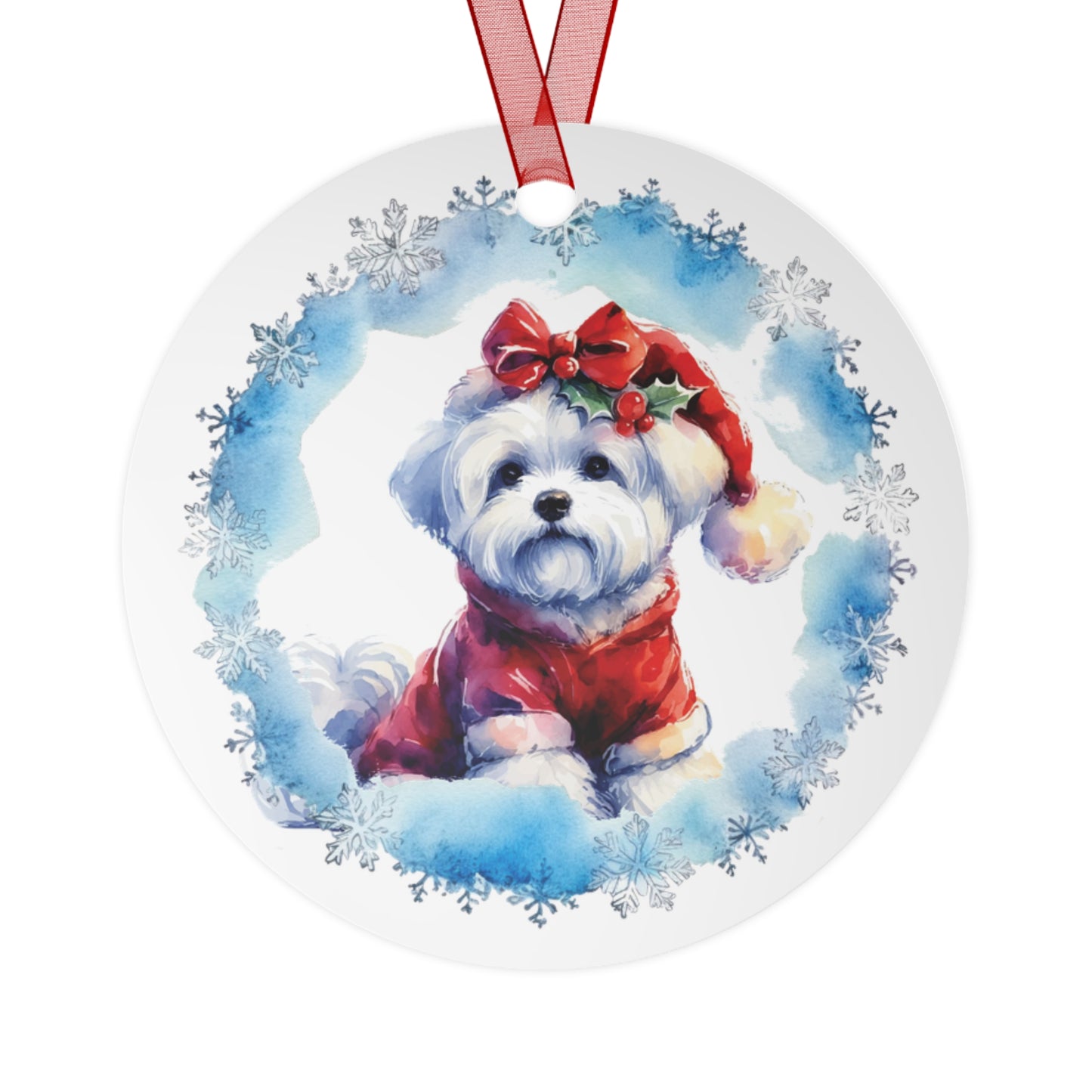 SAMPLE CUSTOM oval/circle Metal Ornaments