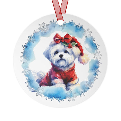 SAMPLE CUSTOM oval/circle Metal Ornaments