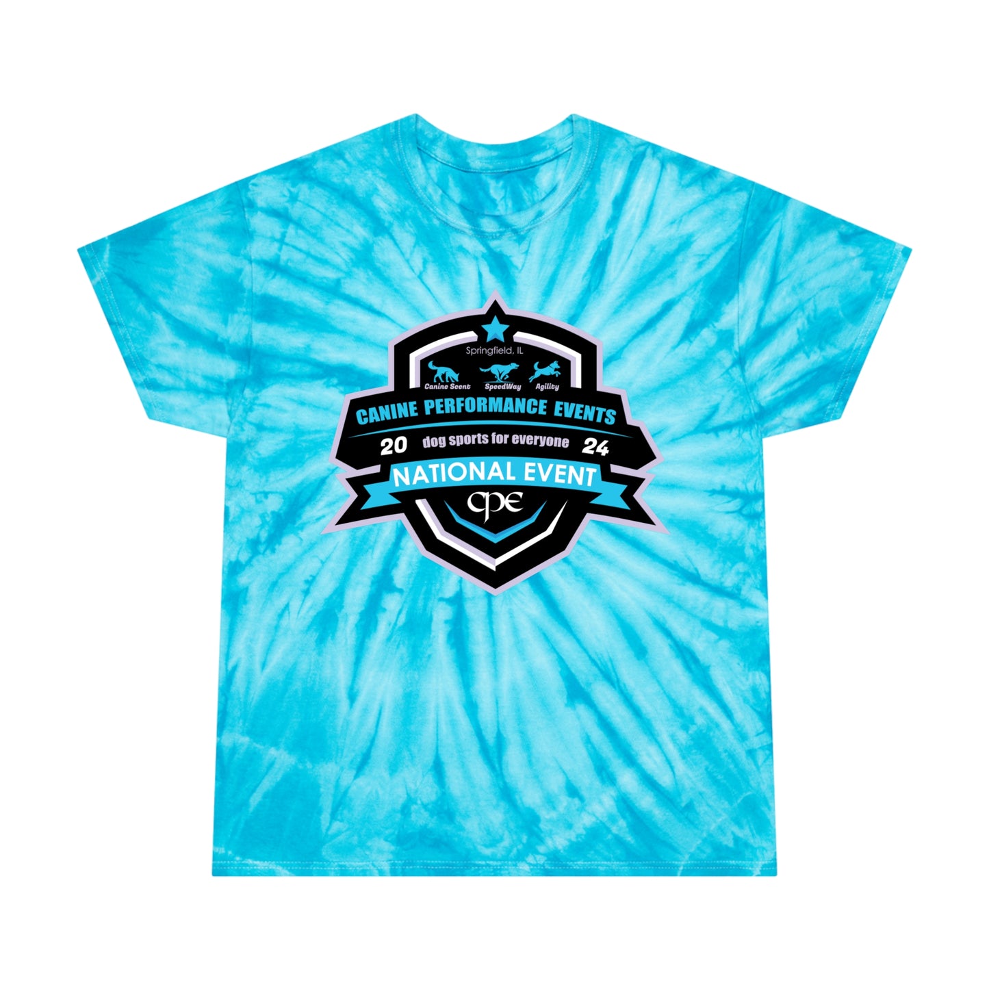 CPE NATIONALS BLUE Tie-Dye Tee, Cyclone