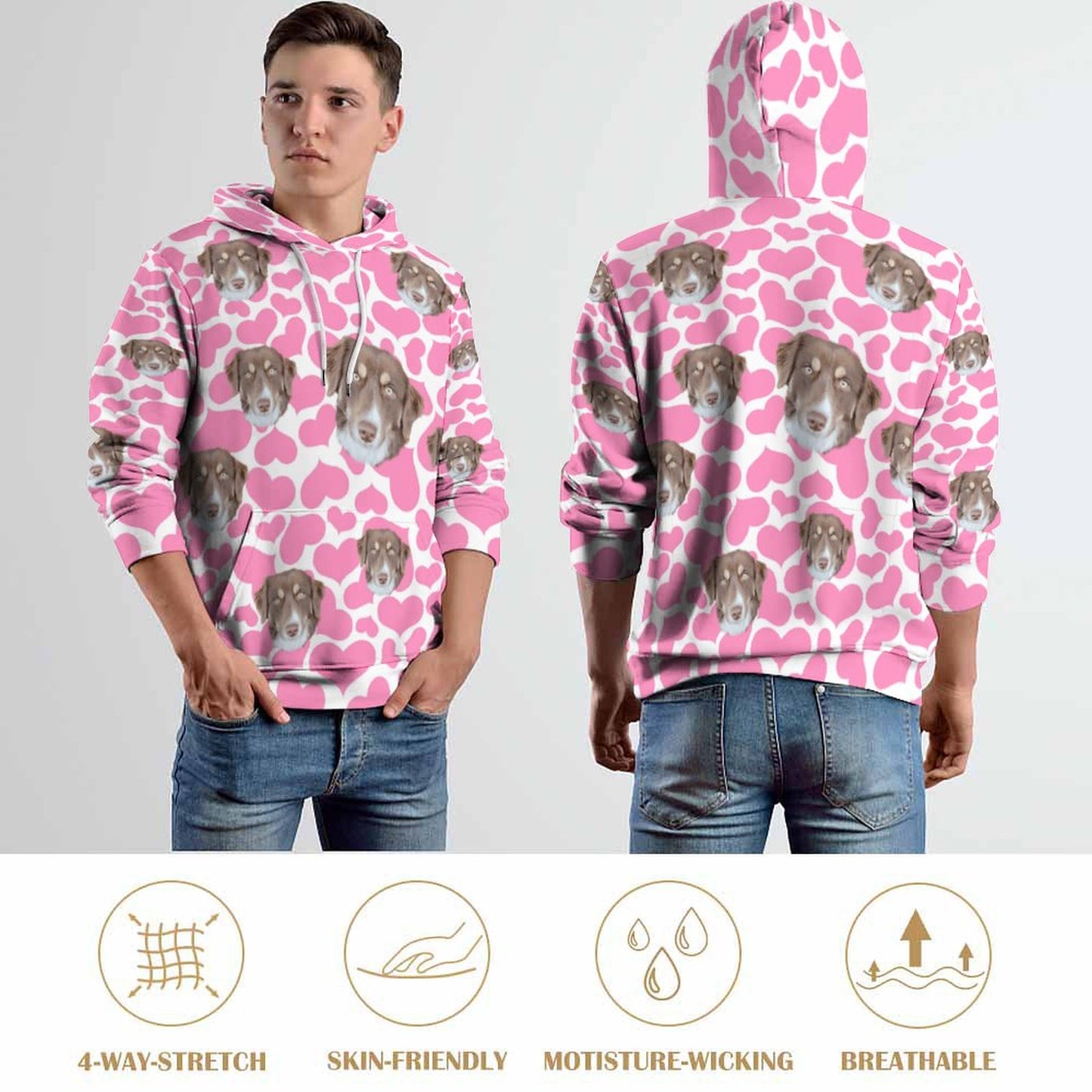 Custom Hoodie FACE PATTERN