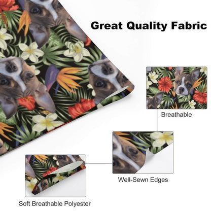 HAWAIIAN STYLE FACE customized dog bandana