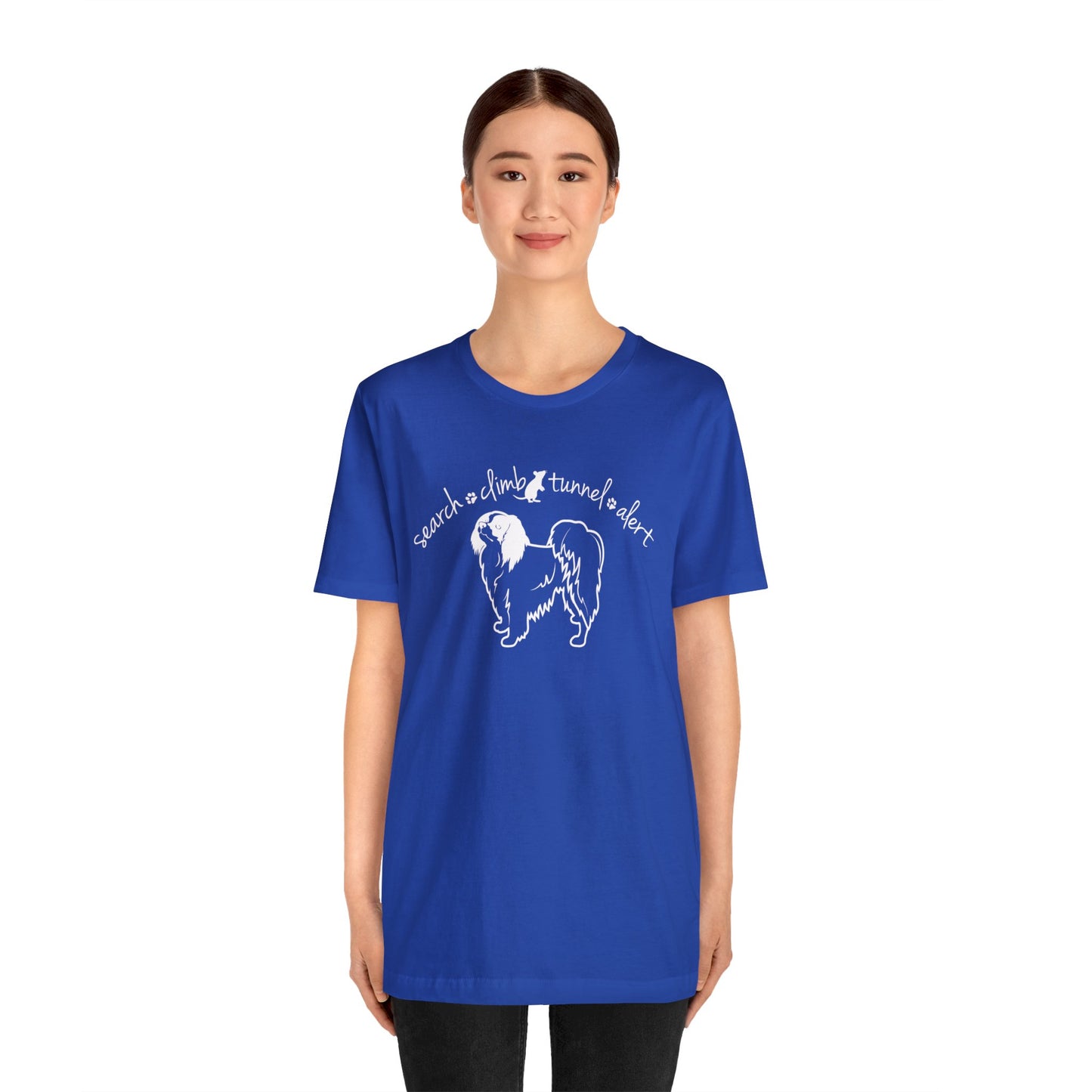 Phalene (Papillon) Barn Hunt  - Unisex Jersey Short Sleeve Tee