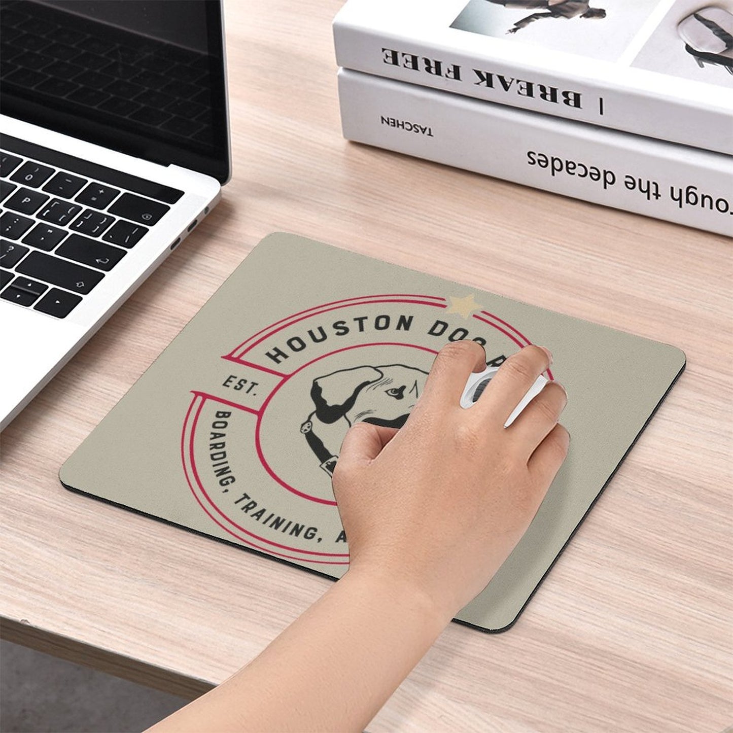 HOUSTON DOG RANCH Square Mouse Pad