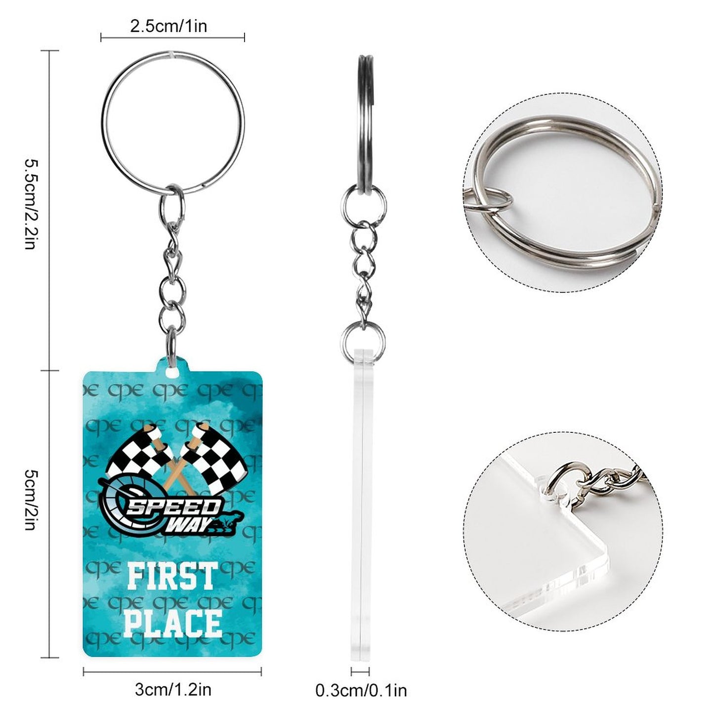 CPE SPEEDWAY Acrylic Keychain AWARD