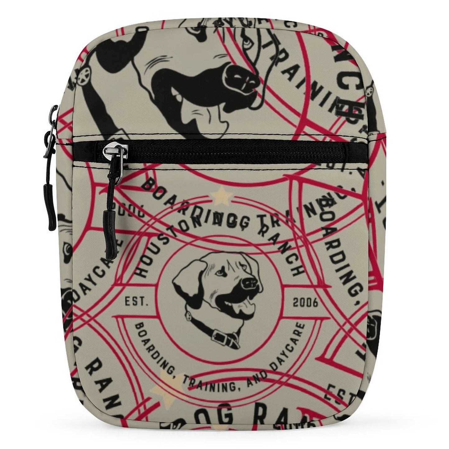 HOUSTON DOG RANCH Small Messenger Bag Q026 (All-Over Printing)