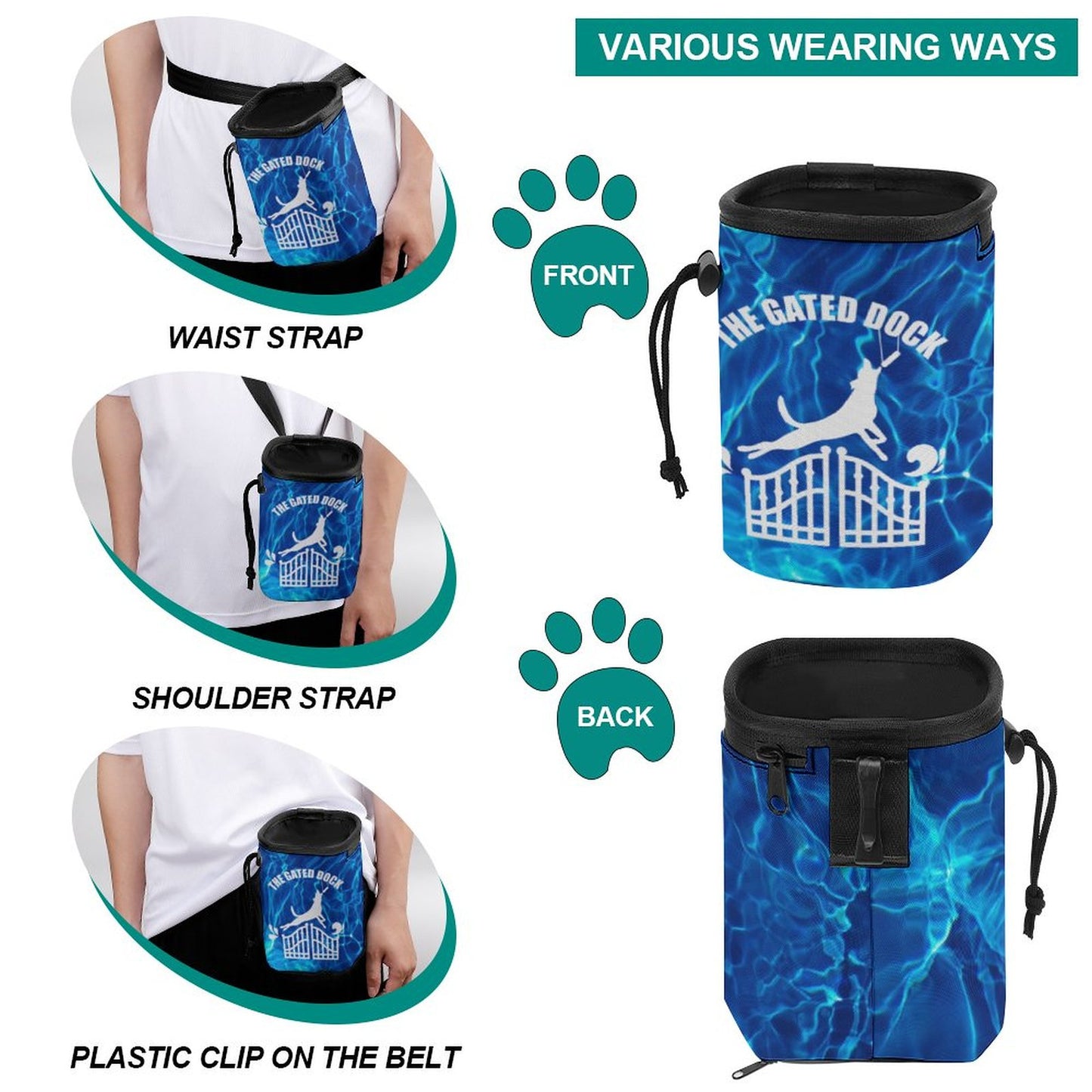 GATED DOCK Dog Treat  Bags