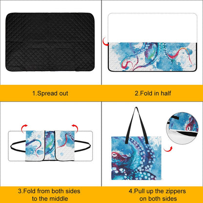 Zipper Foldable Picnic Mat-59"x39"/150x100cm