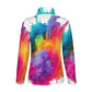 1/4 Zipper Long Sleeve Zip Gym Top DS007 (All-Over Printing)