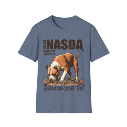 TEAM American Staffordshire Terrier Cropped - NASDA  Unisex Softstyle T-Shirt