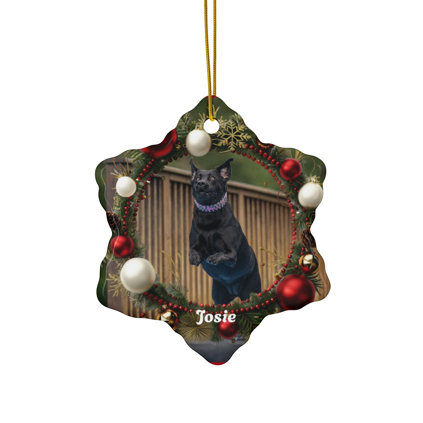 josie 2022 Ceramic Ornaments, Double-Sided