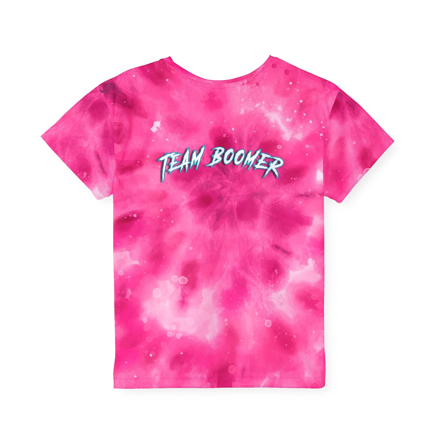 pink TEAM BOOMER Kids Sports Jersey