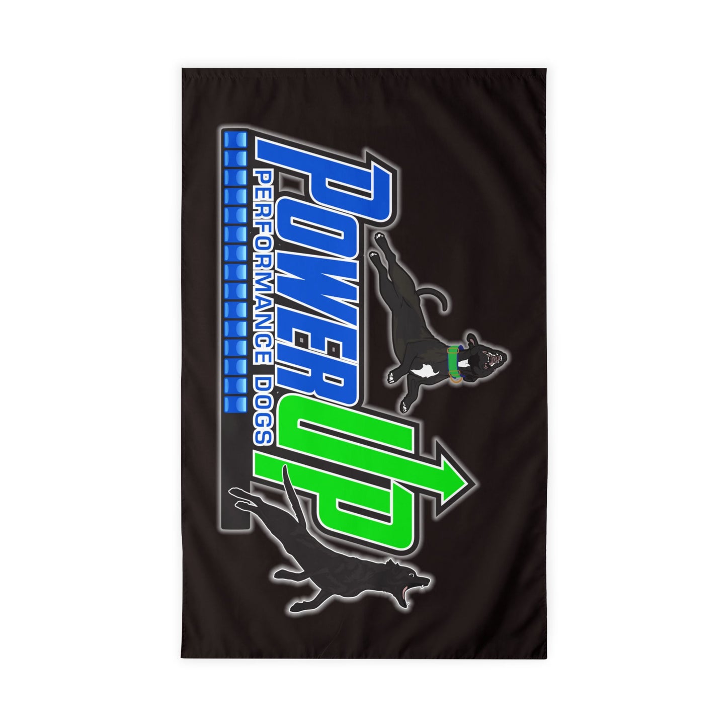 POWER UP - Outdoor Flag with Rod Pocket
