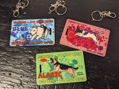 CRATE/BAG TAG - EMERGENCY INFO