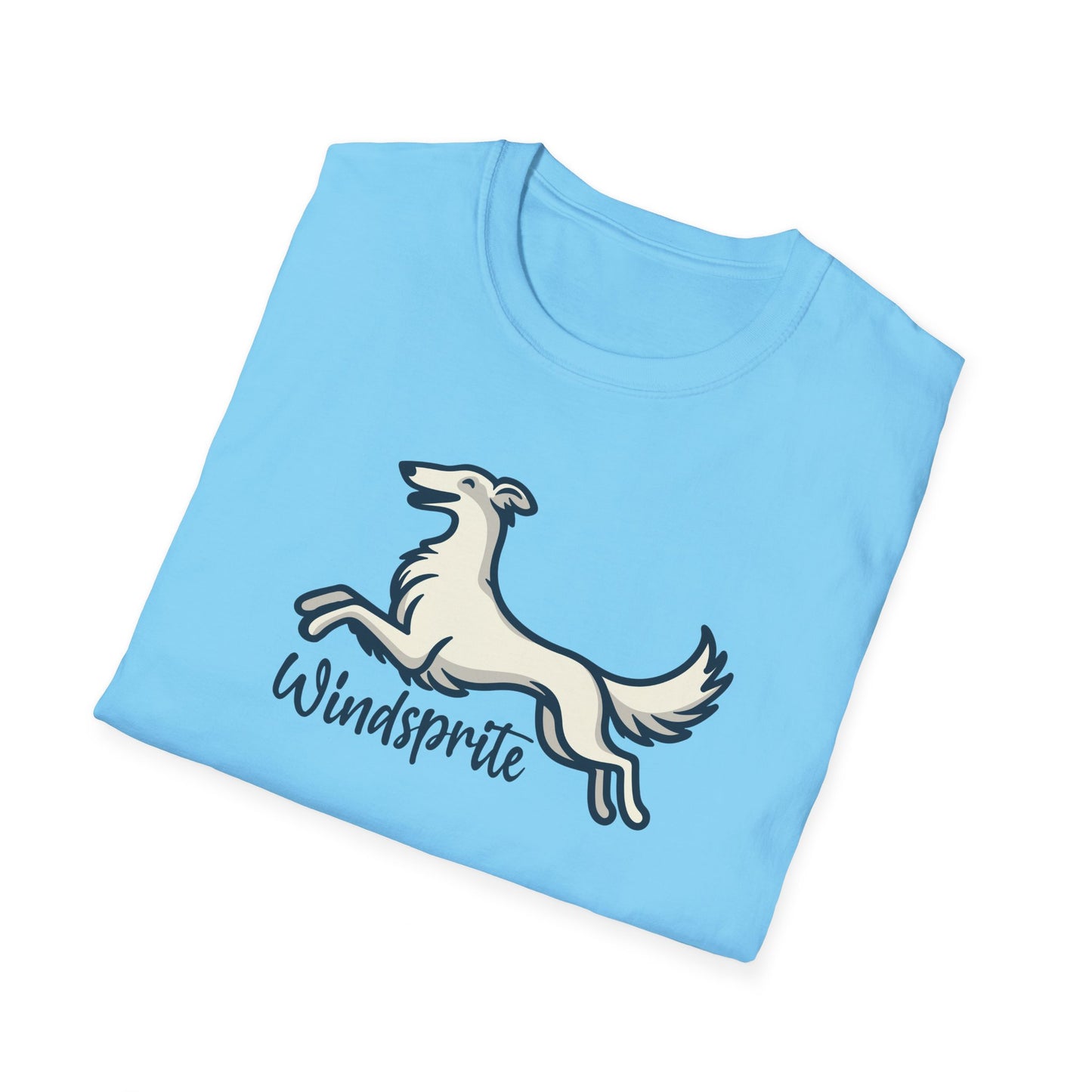 *Joy WINDSPRITE - Silken Windhound Waving Unisex Softstyle T-Shirt