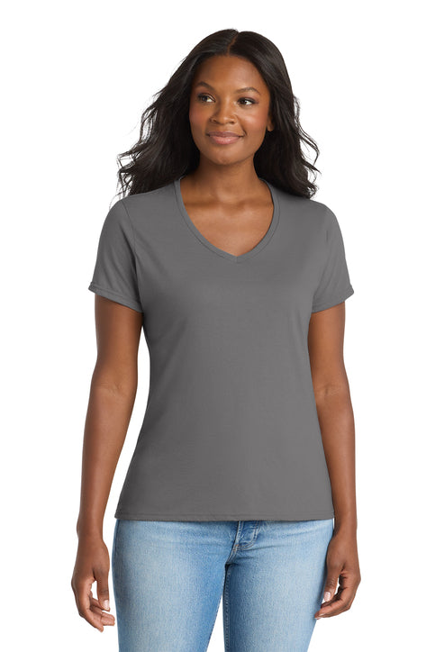 NEW YORK DISC DOGS - Ladies VNeck -   Medium Grey