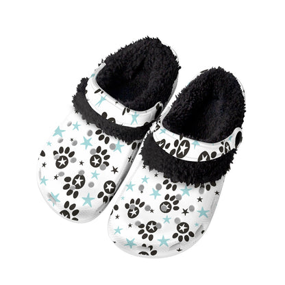 Paw-n-Star Star Fuzzy Slip Ons