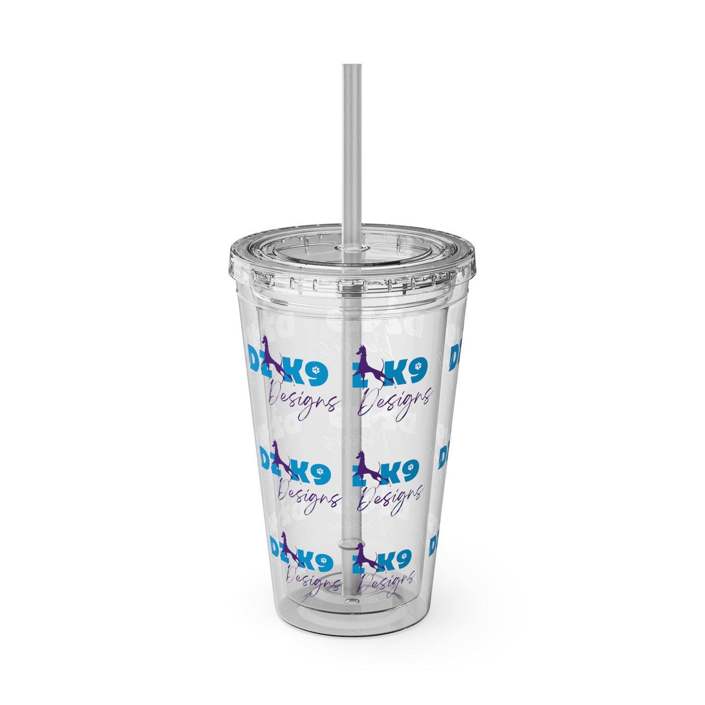 DZK9 Sunsplash Tumbler with Straw, 16oz