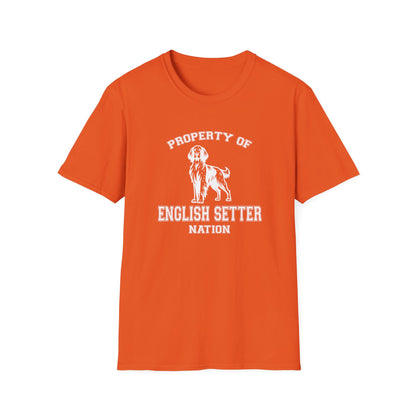 Property of ENGLISH SETTER  Unisex Softstyle T-Shirt