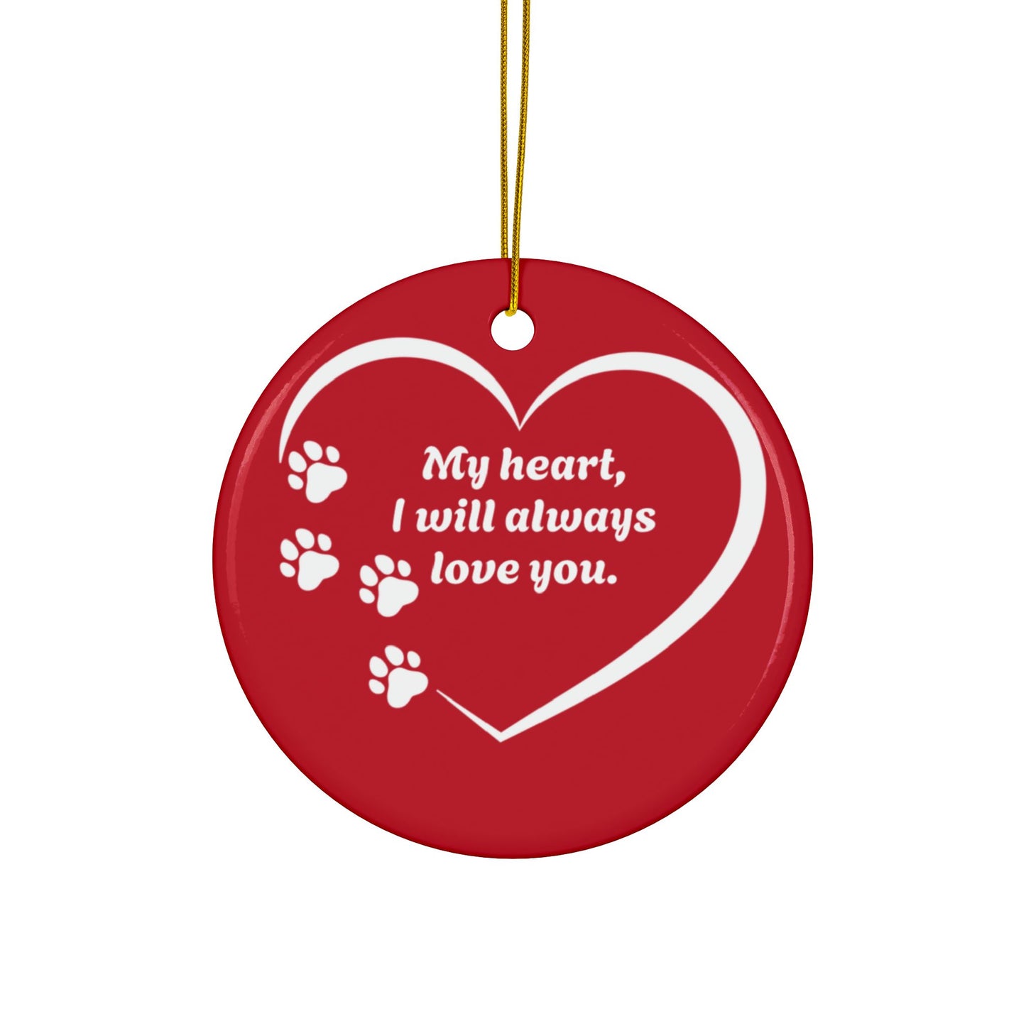 Jeana Burke - Ceramic Ornaments, Double-Sided  CIRCLE