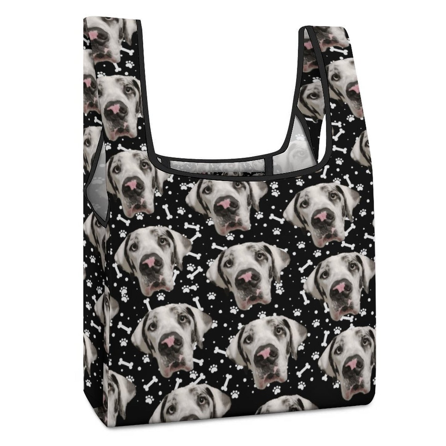 FACE w PAWS-n-BONES Reusable  Bag