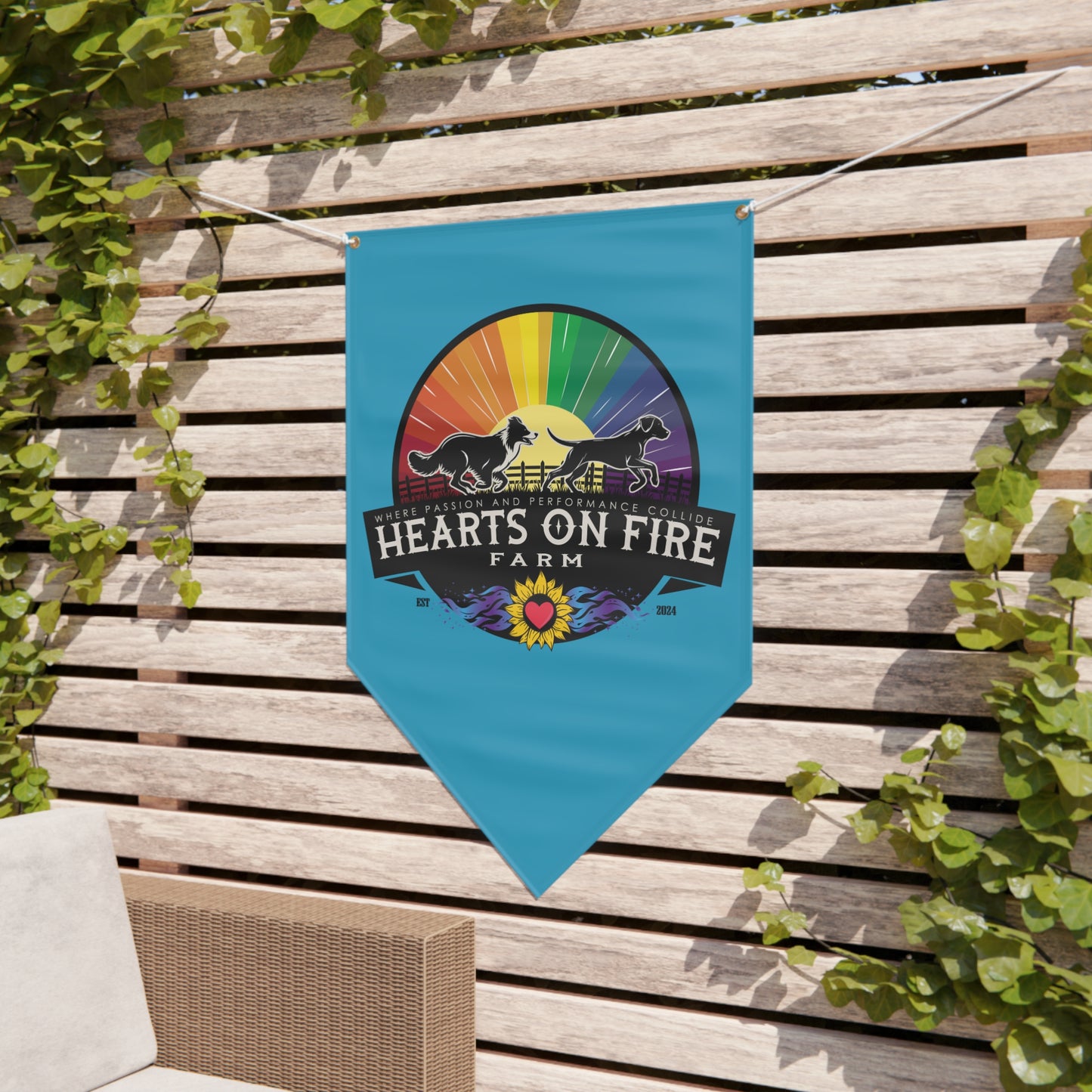 HEARTS ON FIRE Pennant Banner