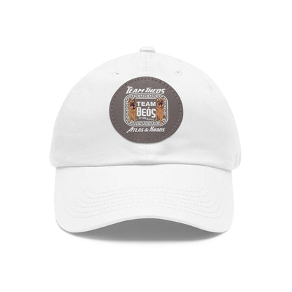 TEAM THEOS - Dad Hat with Leather Patch (Round)