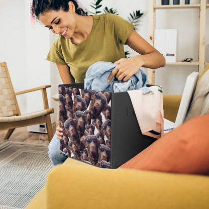 FOXY LADY _ LAB _ COLLAGE FACE DESIGN - Folding Storage Bin