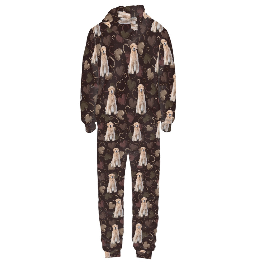 Women's hooded long sleeve jumpsuit
