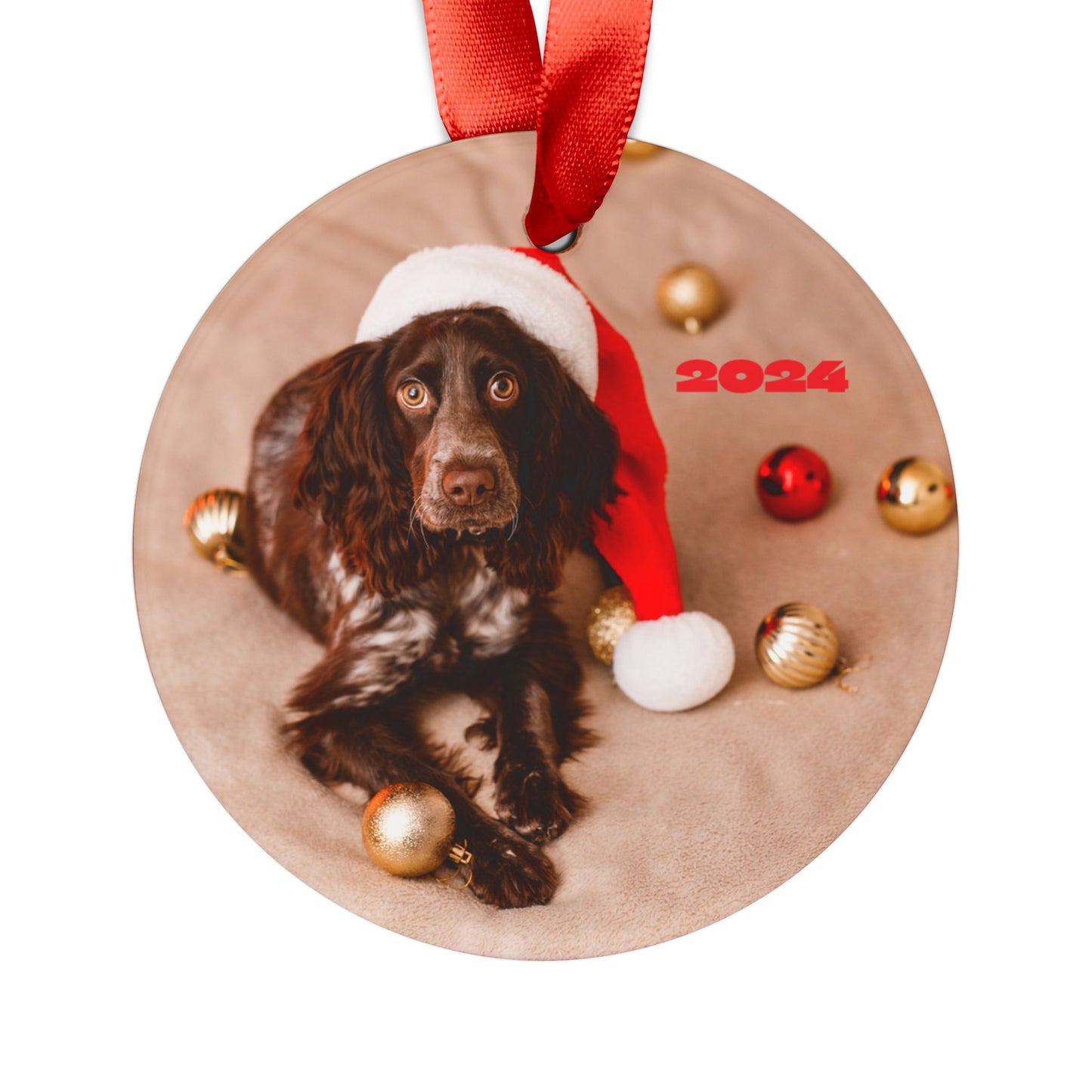 SAMPLE CUSTOM Acrylic Ornament with Ribbon