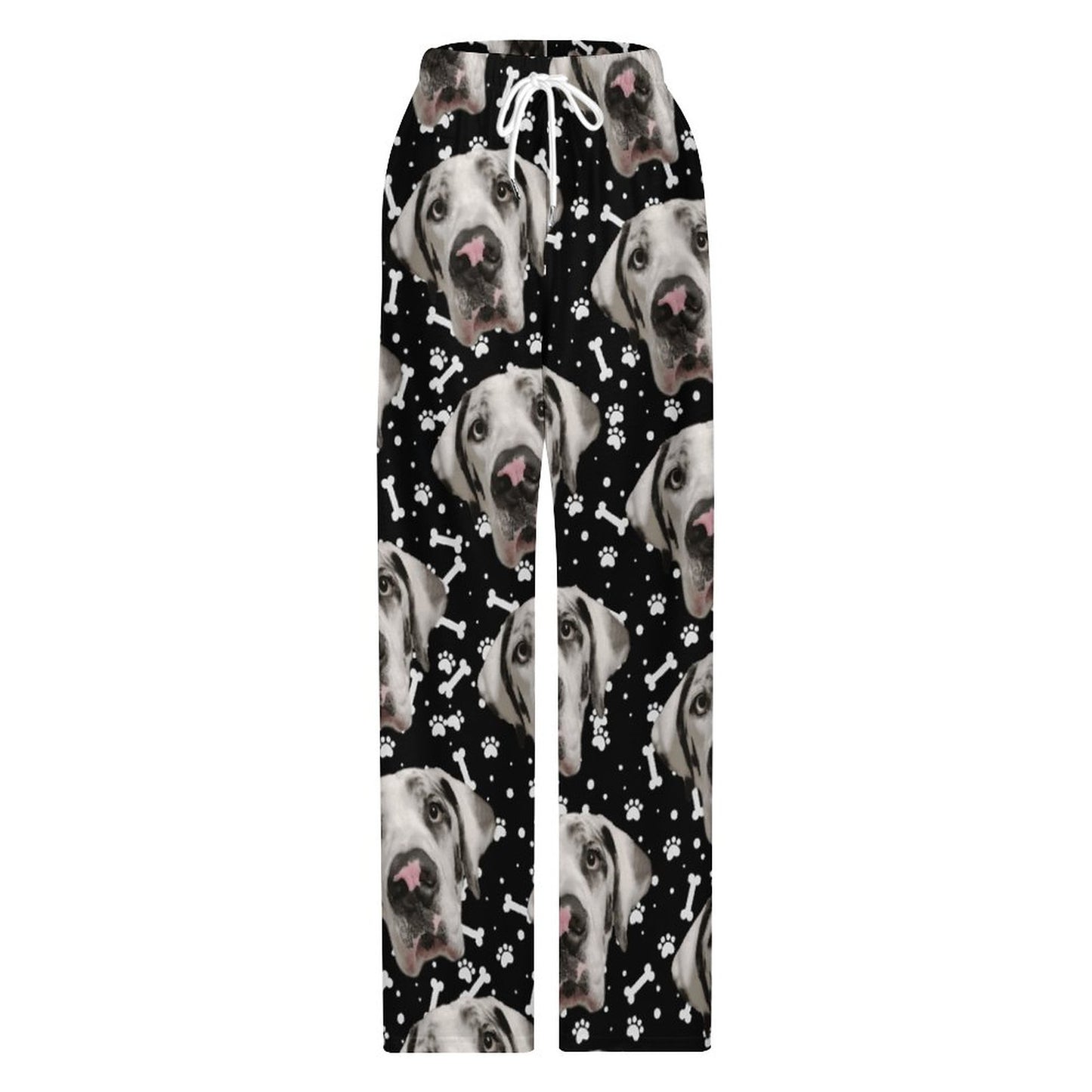 FACE w PAWS-n-BONES Women's Pajamas Pants