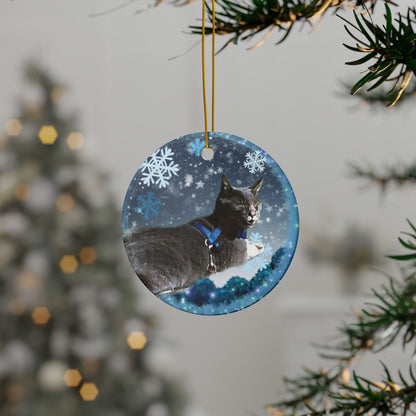 Amanda  Cat  Ceramic Ornaments