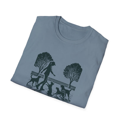 3 No Dogs Left Behind - Unisex Softstyle T-Shirt