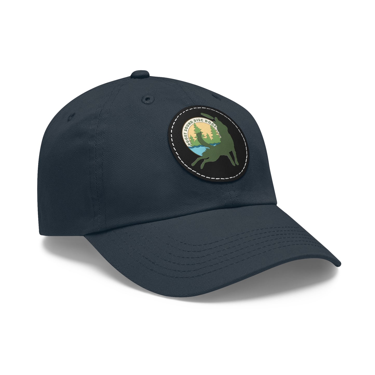 Puget Sound Disc Dogs Hat with Leather Patch (Round)