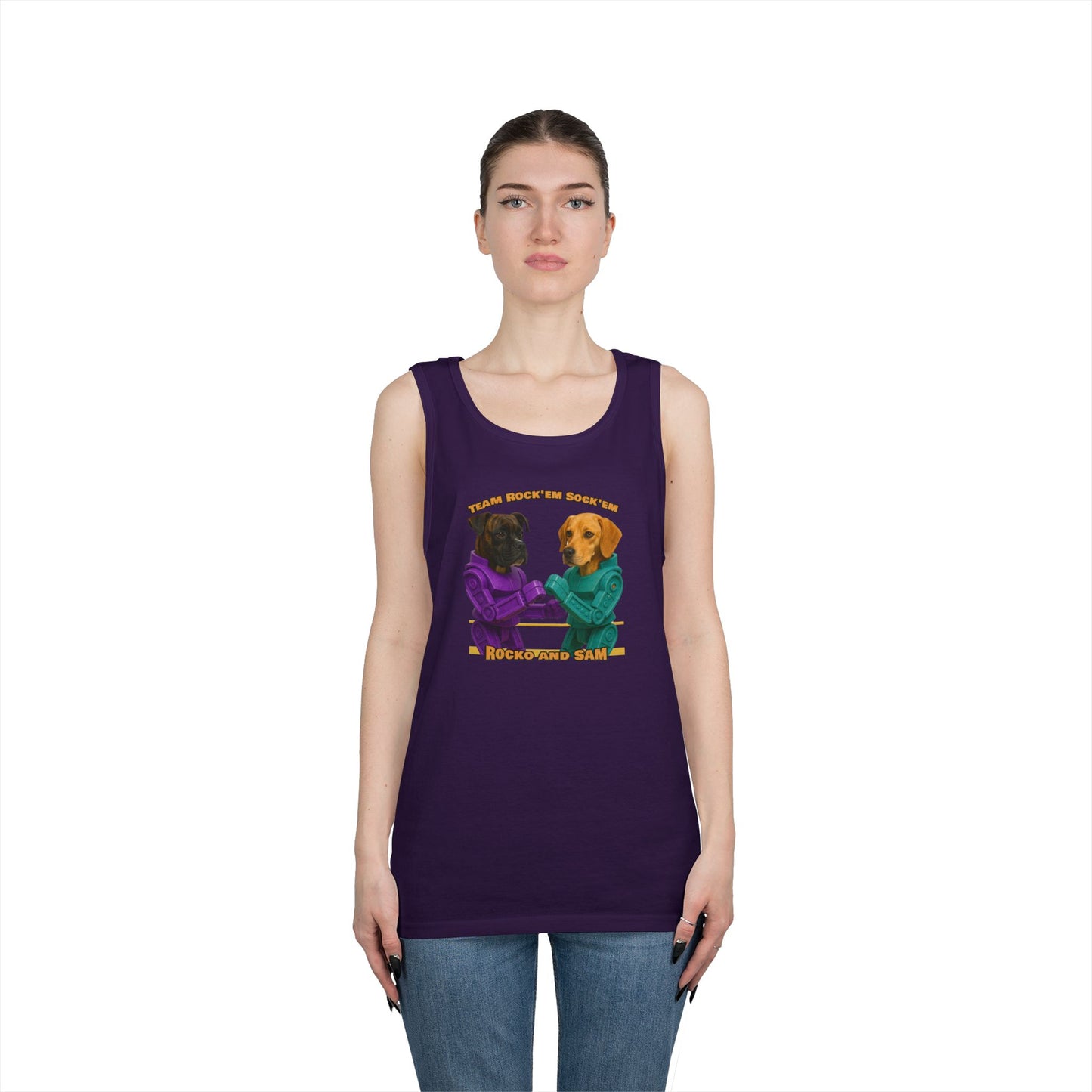 ROCKO SAM Unisex Heavy Cotton Tank Top