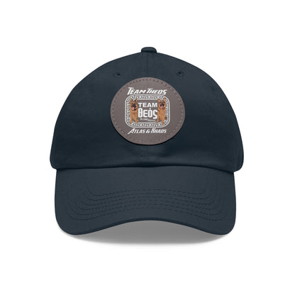 TEAM THEOS - Dad Hat with Leather Patch (Round)