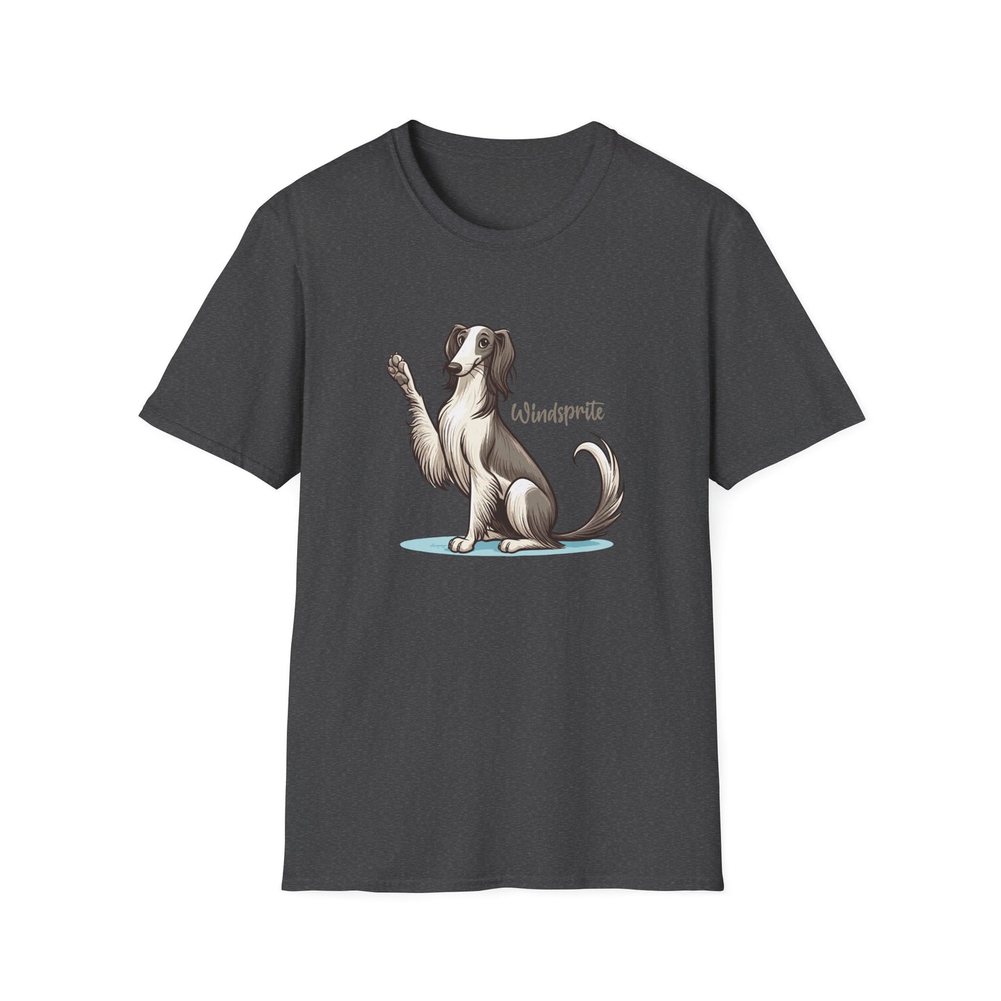 WINDSPRITE - Silken Windhound Waving Unisex Softstyle T-Shirt