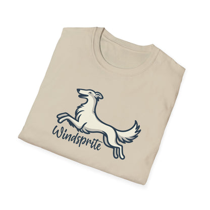 *Joy WINDSPRITE - Silken Windhound Waving Unisex Softstyle T-Shirt