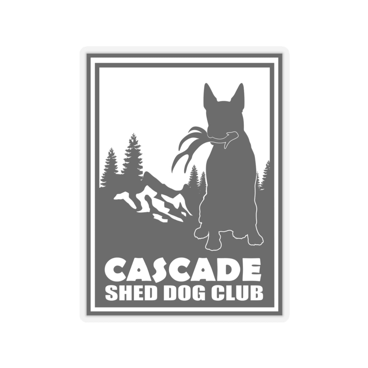 Cascade Shed Dog Club Stickers