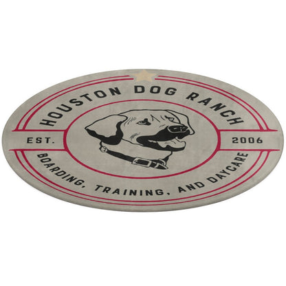 HOUSTON DOG RANCH Round Coral Velvet Warm Floor Mat