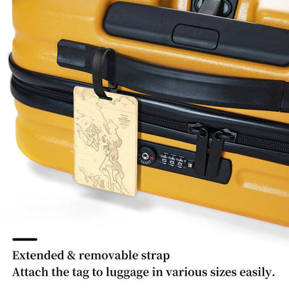 Full-Printed Luggage Tag with Black Hanging Loop