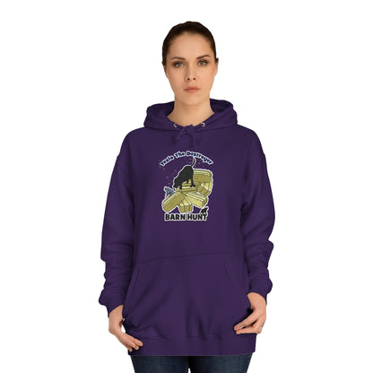 SNIFFING  TESLA BARN HUNT Unisex College Hoodie