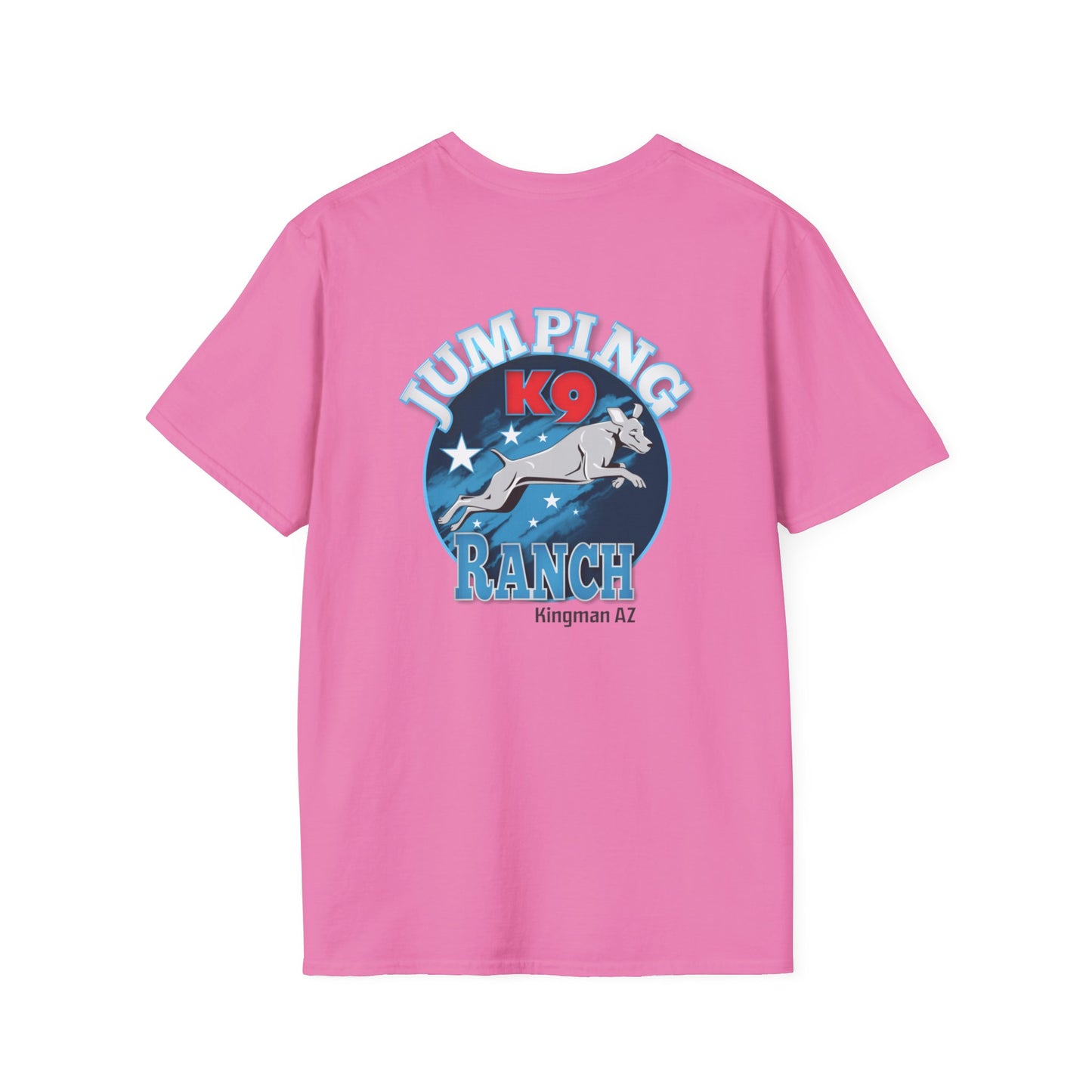 Jumping K9 Ranch  Unisex Softstyle T-Shirt