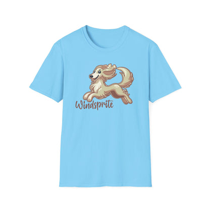 FUN WINDSPRITE - Silken Windhound Waving Unisex Softstyle T-Shirt