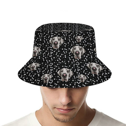 FACE w PAWS-n-BONES Bucket Hat