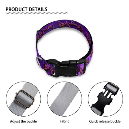 BORDER WHIPPET Collar - Graffiti Style