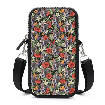 HAWAIIAN STYLE FACE - Cell Phone Crossbody Pouch