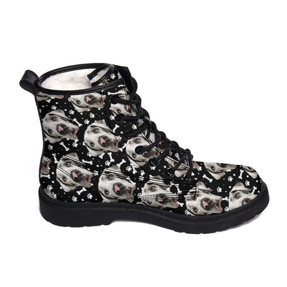 Unisex Boots FACE w PAWS-n-BONES