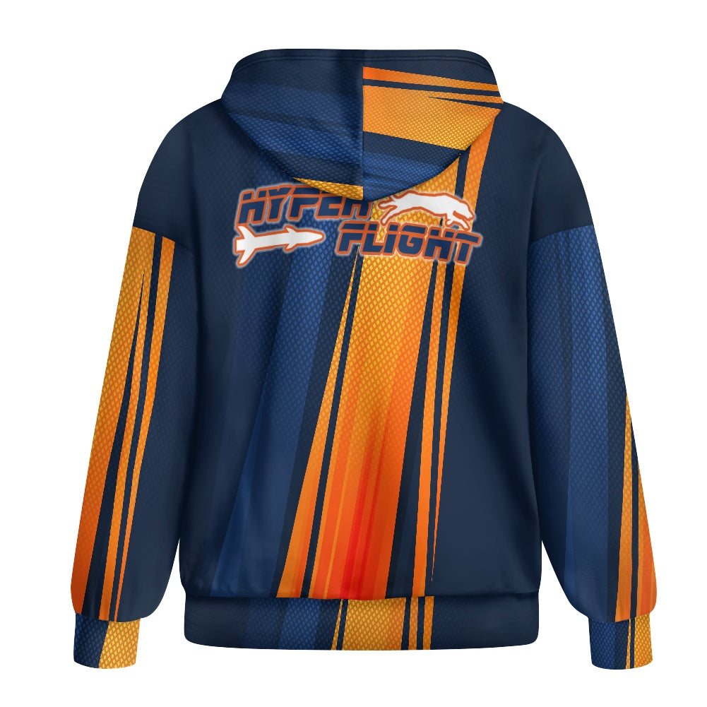 HYPERFLIGHT - Ladies loose zipper sweatshirt
