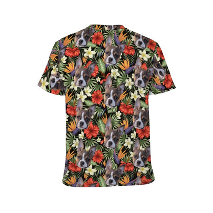 HAWAIIAN STYLE FACE - Women Short Sleeve Shirt